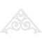 Ekena Millwork Pitch Hurley Architectural Grade PVC Gable Pediment, 72"W x 42"H x 1"P (14/12) GPP072X042X100HUR - alternate 3